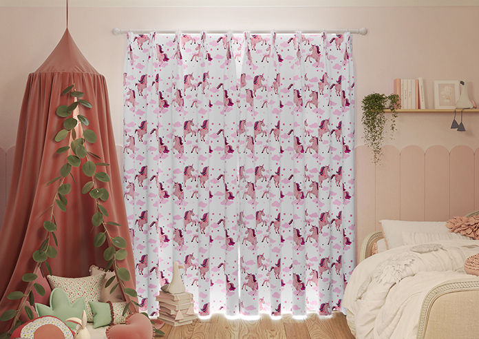 Unicorn Magic, Pink - Made to Measure Curtains - Image 6